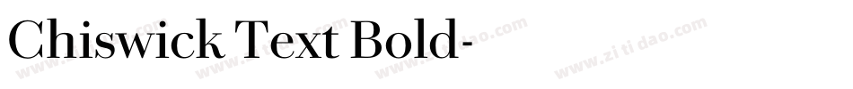Chiswick Text Bold字体转换